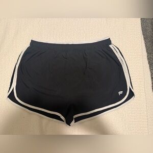 Fabletics Black and White Athletic Shorts